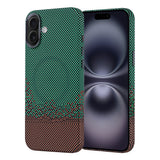 Apple iPhone 16 Plus Kılıf M-safe Şarj Özellikli Karbon Fiber Görünümlü Zore Nekst Kapak