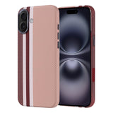 Apple iPhone 16 Plus Kılıf M-safe Şarj Özellikli Karbon Fiber Görünümlü Zore Nekst Kapak