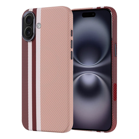 Apple iPhone 16 Plus Kılıf M-safe Şarj Özellikli Karbon Fiber Görünümlü Zore Nekst Kapak