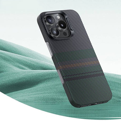 Apple iPhone 16 Plus Kılıf M-safe Şarj Özellikli Karbon Fiber Tasarımlı Benks Aurora ArmorAir Kevlar Kapak