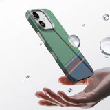 Apple iPhone 16 Plus Kılıf M-safe Şarj Özellikli Karbon Fiber Tasarımlı Benks Passion Green ArmorAir Kevlar Kapak