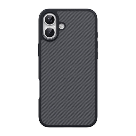 Apple iPhone 16 Plus Kılıf M-safe Şarj Özellikli Karbon Fiber Tasarımlı Zore Elnino Kapak