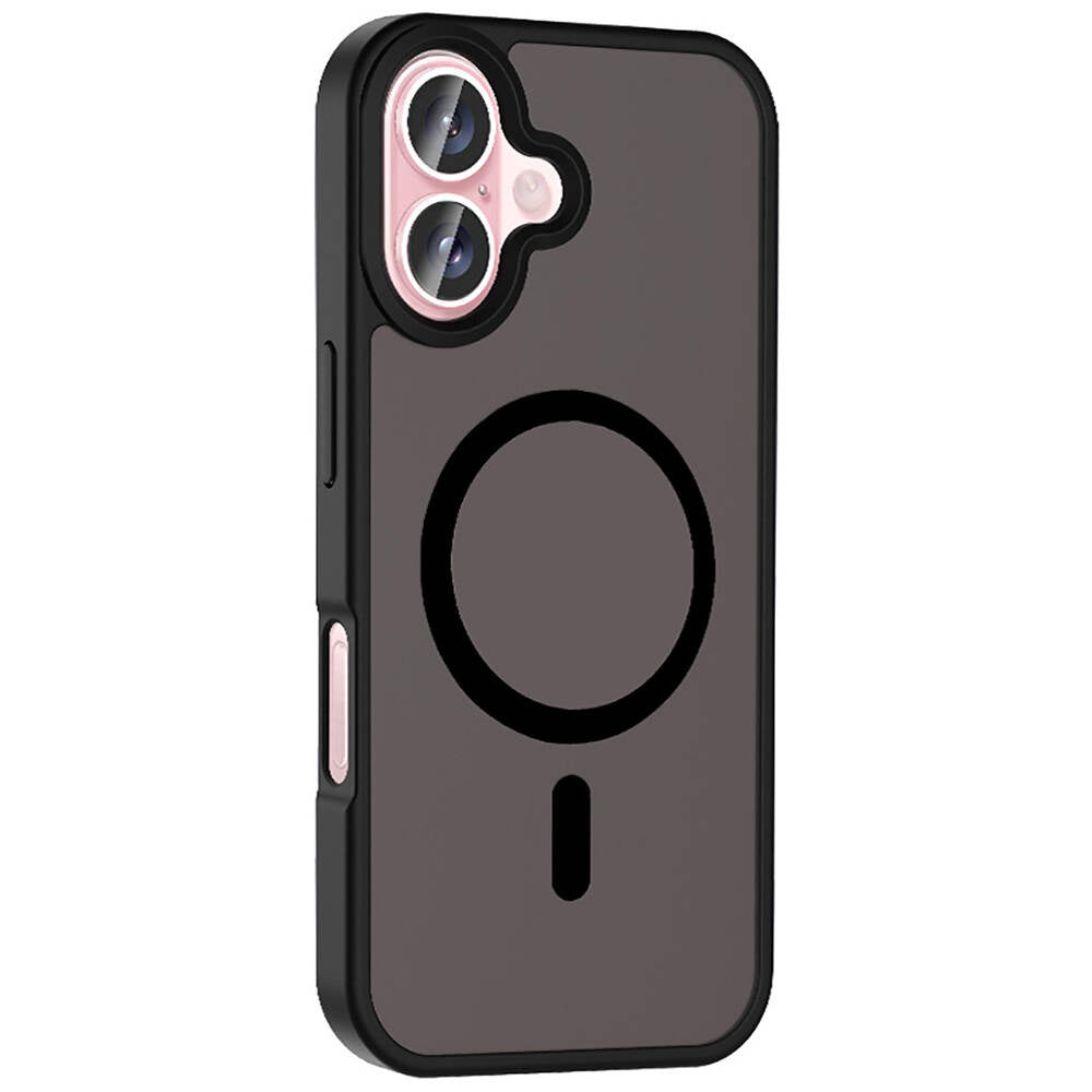 Apple iPhone 16 Plus Kılıf M-safe Şarj Özellikli Mat Arka Yüzey Zore Sio Kapak