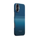 Apple iPhone 16 Plus Kılıf M-safe Şarj Özellikli Aramid Fiber Pitaka Tactile Woven Sunset-Moonrise Serisi Moonrise Kapak