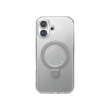 Apple iPhone 16 Plus Kılıf M-safe Şarj Özellikli Raptic Air Stand Serisi Buzlu Transparan Tasarımlı Standlı Kapak