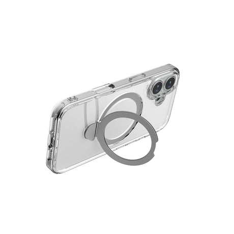 Apple iPhone 16 Plus Kılıf M-safe Şarj Özellikli Raptic Air Stand Serisi Buzlu Transparan Tasarımlı Standlı Kapak
