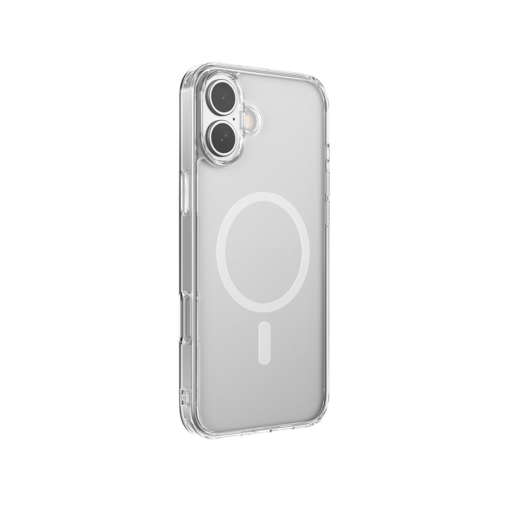 Apple iPhone 16 Plus Kılıf M-safe Şarj Özellikli Raptic Crystal M-safe Serisi Şeffaf Kapak