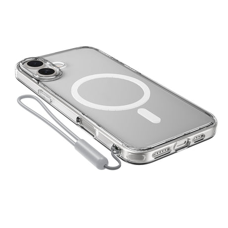 Apple iPhone 16 Plus Kılıf M-safe Şarj Özellikli Raptic Crystal M-safe Serisi Şeffaf Kapak
