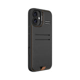 Apple iPhone 16 Plus Kılıf M-safe Şarj Özellikli Raptic Slim Wallet Serisi Deri Görünümlü Kartlıklı Standlı Kapak