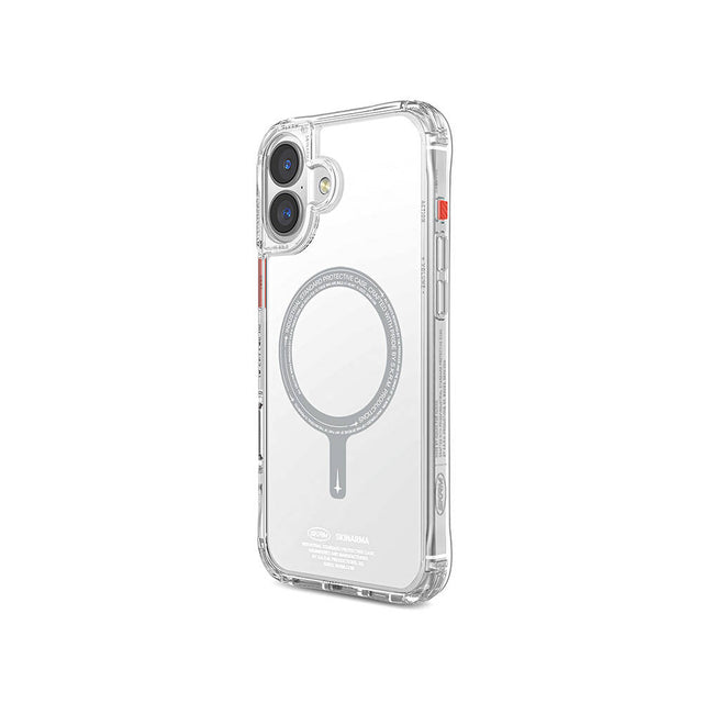 Apple iPhone 16 Plus Kılıf M-safe Şarj Özellikli Şeffaf Airbag Tasarımlı Skinarma Saido Kapak