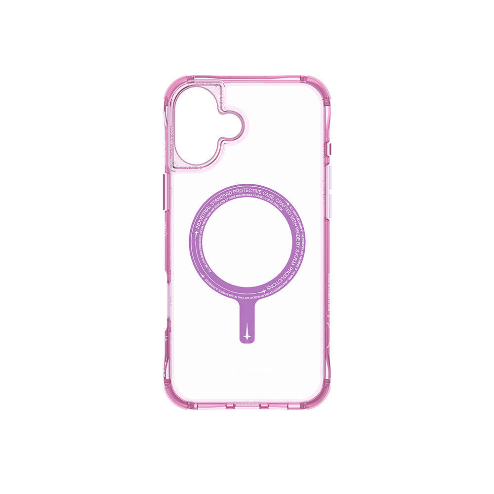 Apple iPhone 16 Plus Kılıf M-safe Şarj Özellikli Şeffaf Airbag Tasarımlı Skinarma Saido Kapak