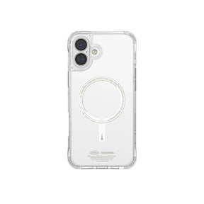 Apple iPhone 16 Plus Kılıf M-safe Şarj Özellikli Şeffaf Airbag Tasarımlı Skinarma Saido Nightglow Kapak