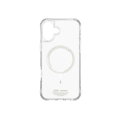 Apple iPhone 16 Plus Kılıf M-safe Şarj Özellikli Şeffaf Airbag Tasarımlı Skinarma Saido Nightglow Kapak