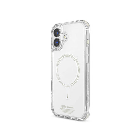 Apple iPhone 16 Plus Kılıf M-safe Şarj Özellikli Şeffaf Airbag Tasarımlı Skinarma Saido Nightglow Kapak