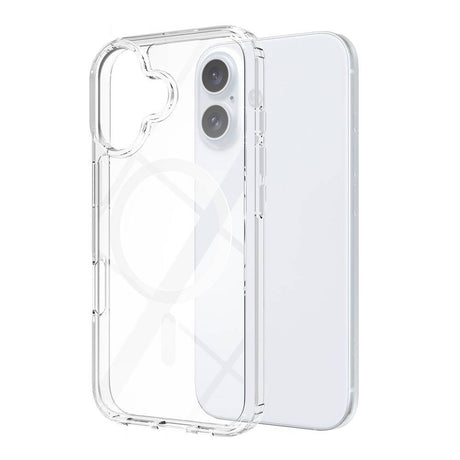 Apple iPhone 16 Plus Kılıf M-safe Şarj Özellikli Şeffaf Sert PC Zore Embos Kapak