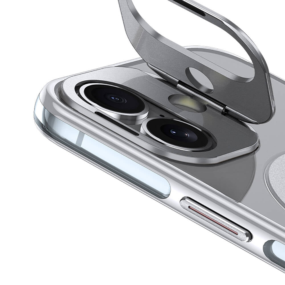 Apple iPhone 16 Plus Kılıf M-safe Şarj Özellikli Wlons Standlı Efsane Kapak