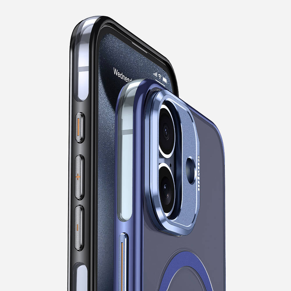 Apple iPhone 16 Plus Kılıf M-safe Şarj Özellikli Wlons Standlı Efsane Kapak