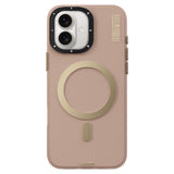 Apple iPhone 16 Plus Kılıf M-safe Şarj Özellikli Youngkit Hidden Sand Serisi Kapak
