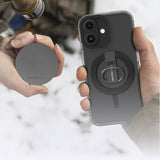 Apple iPhone 16 Plus Kılıf M-safe Şarj Özellikli Yüzük Standlı Amazingthing Titan Pro Serisi Kapak