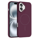 Apple iPhone 16 Plus Kılıf M-safe Şarj Özellikli Zore Ruby Sert Kapak
