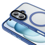 Apple iPhone 16 Plus Kılıf Mat Arka Yüzey Wireless Şarj Özellikli Zore Flet M-safe Kapak