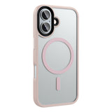 Apple iPhone 16 Plus Kılıf Mat Arka Yüzey Wireless Şarj Özellikli Zore Flet M-safe Kapak