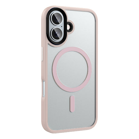 Apple iPhone 16 Plus Kılıf Mat Arka Yüzey Wireless Şarj Özellikli Zore Flet M-safe Kapak