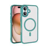 Apple iPhone 16 Plus Kılıf Wireless Şarj Özellikli Zore Krom M-safe Silikon Kapak
