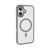 Apple iPhone 16 Plus Kılıf Wireless Şarj Özellikli Zore Krom M-safe Silikon Kapak