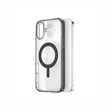 Apple iPhone 16 Plus Kılıf Wiwu MCC-201 iShield Ultra Serisi M-safe Şarj Özellikli Standlı Crystal Sert PC Kapak