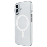 Apple iPhone 16 Plus Kılıf Zore M-safe Şarj Özellikli Şeffaf Tek Kamera Çerçeveli Porto Kapak