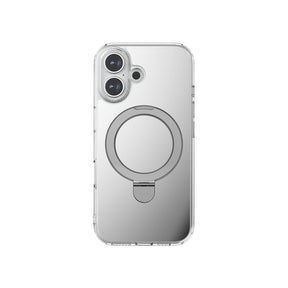 Apple iPhone 16 Plus M-safe Şarj Özellikli Kılıf Raptic Air Stand Serisi Aynalı Arka Yüzey Standlı Kapak