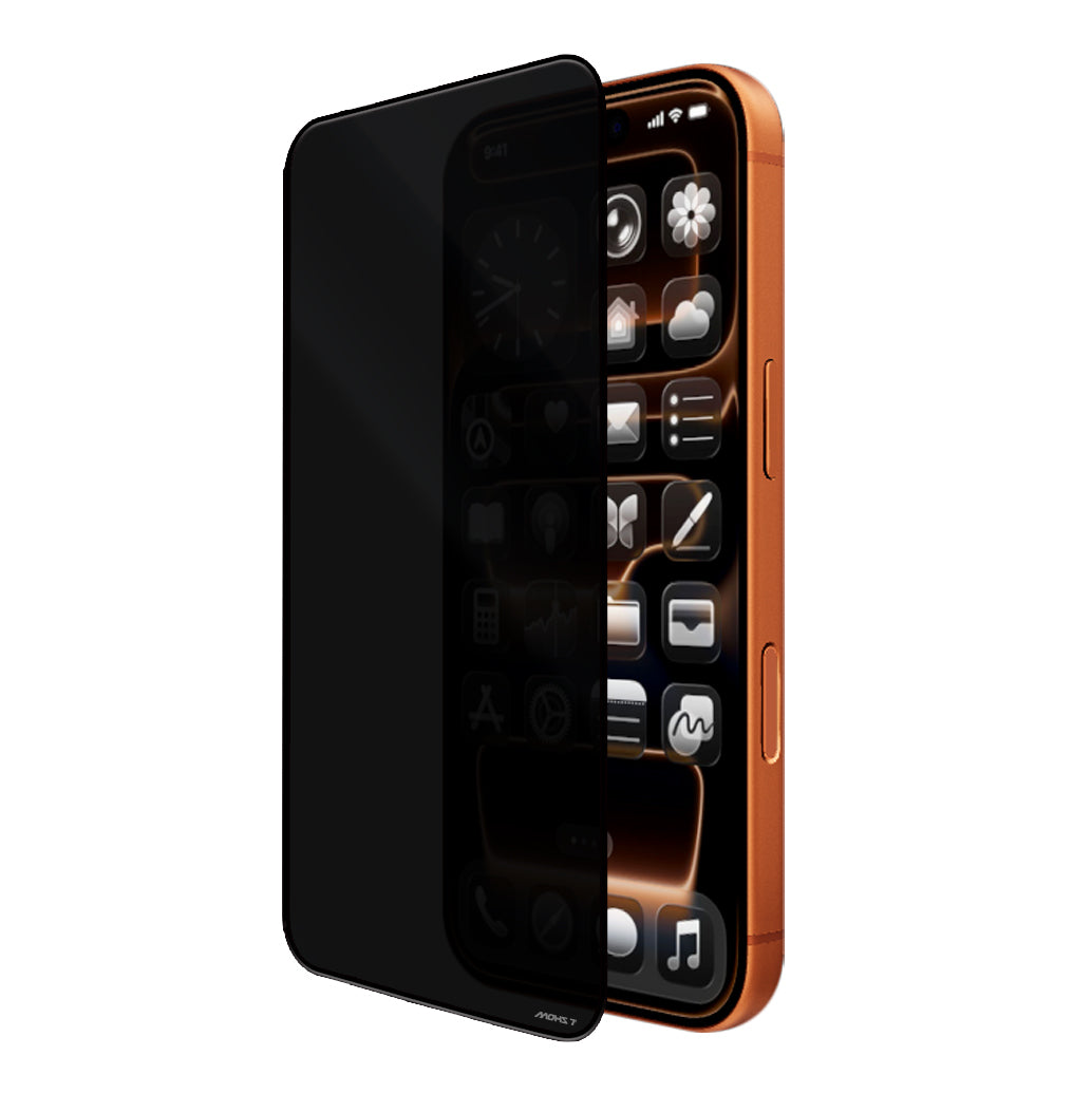 Apple iPhone 16 Plus Mohseven M6 Privacy Temperli Cam Ekran Koruyucu + Kolay Uygulama Aparatı