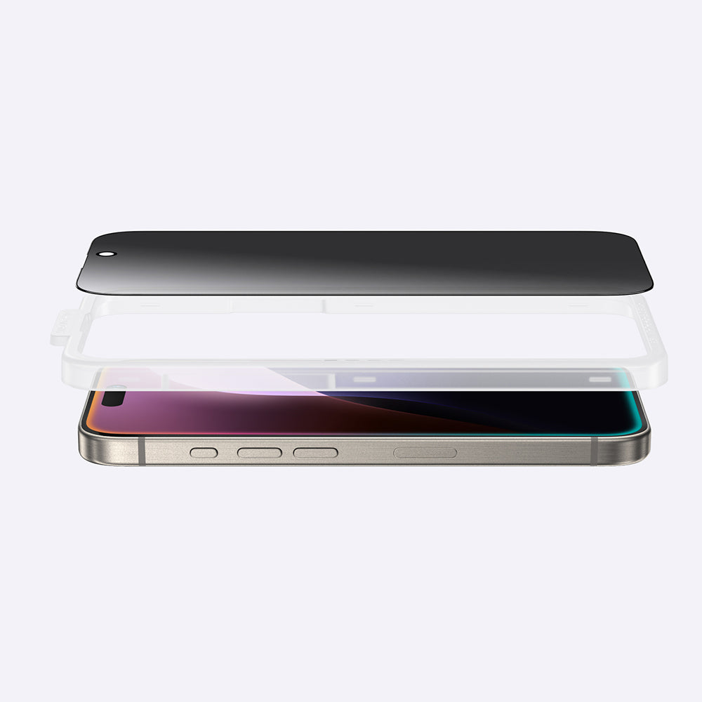 Apple iPhone 16 Pro Amazingthing Radix Privacy Parmak İzi Bırakmayan Temperli Cam Ekran Koruyucu