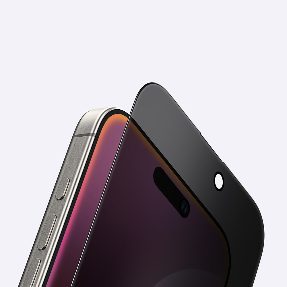 Apple iPhone 16 Pro Amazingthing Radix Privacy Parmak İzi Bırakmayan Temperli Cam Ekran Koruyucu