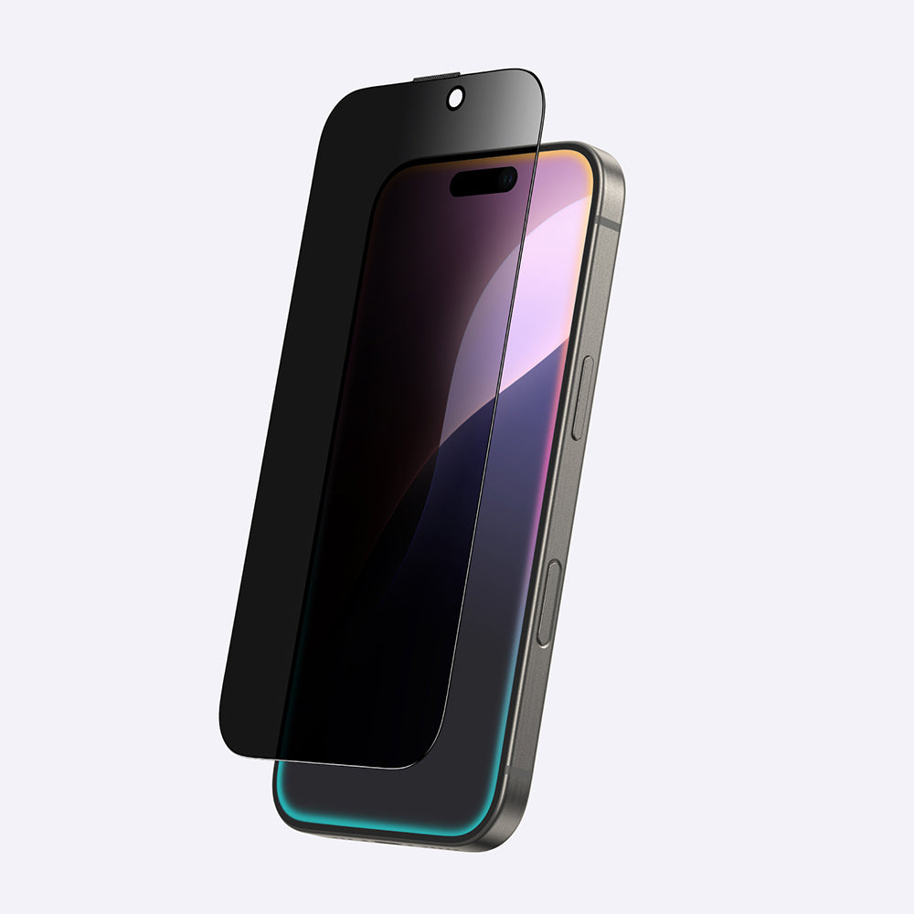 Apple iPhone 16 Pro Amazingthing Titan Privacy Parmak İzi Bırakmayan Temperli Cam Ekran Koruyucu