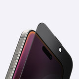 Apple iPhone 16 Pro Amazingthing Titan Privacy Parmak İzi Bırakmayan Temperli Cam Ekran Koruyucu