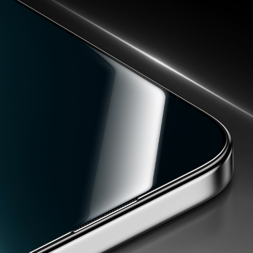 Apple iPhone 16 Pro Benks Glass Warrior HD 0.3mm Ultra İnce 0.9mm Kenarları Güçlendirilmiş Cam Ekran Koruyucu + Kolay Uygulama Aparatlı