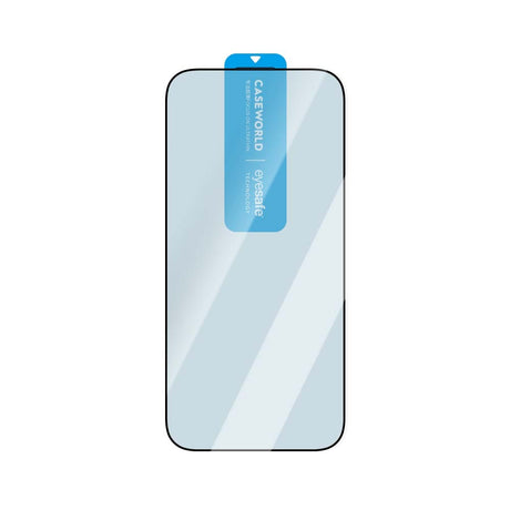 Apple iPhone 16 Pro CaseWorld 3D Eyesafe Mavi Işık Teknolojili 0.15mm Temperli Cam Ekran Koruyucu + Uygulama Aparatı