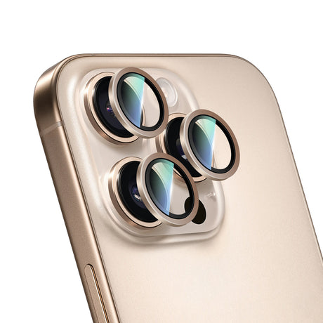 Apple iPhone 16 Pro CaseWorld Alloy Two-Color Serisi Lens Koruyucu