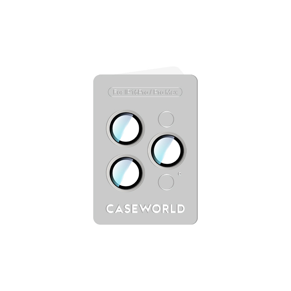 Apple iPhone 16 Pro CaseWorld Alloy Two-Color Serisi Lens Koruyucu
