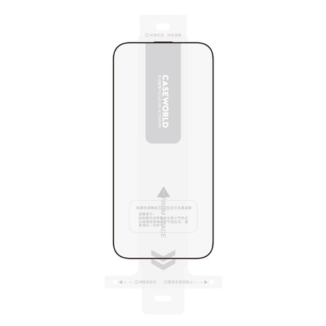 Apple iPhone 16 Pro CaseWorld Armor Serisi Eyesafe Teknolojili 0.15mm 3D Temperli Cam Ekran Koruyucu + Uygulama Aparatlı