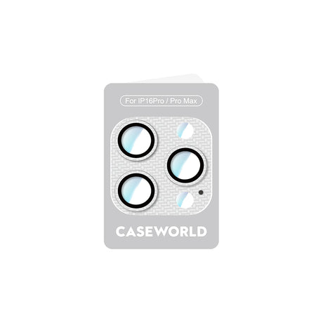 Apple iPhone 16 Pro CaseWorld Karbon Fiber Serisi Anti Reflective Ultra Clear Full Kamera Lens Koruyucu