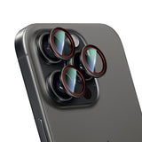 Apple iPhone 16 Pro CaseWorld Karbon Fiber Serisi Anti Reflective Ultra Clear Kamera Lens Koruyucu