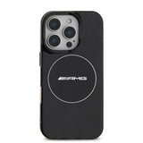 Apple iPhone 16 Pro Kılıf AMG Orjinal Lisanslı M-safe Şarj Özellikli IML Baskı Logolu Smoked Kapak