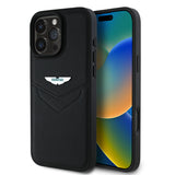 Apple iPhone 16 Pro Kılıf Aston Martin Orjinal Lisanslı Victory Dizayn PU Deri Metal Logolu Kapak