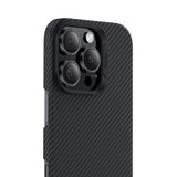 Apple iPhone 16 Pro Kılıf Benks M-safe Şarj Özellikli Metal Kamera Çerçeveli Magnetik ArmorAir 600D Kevlar Fiber Kapak