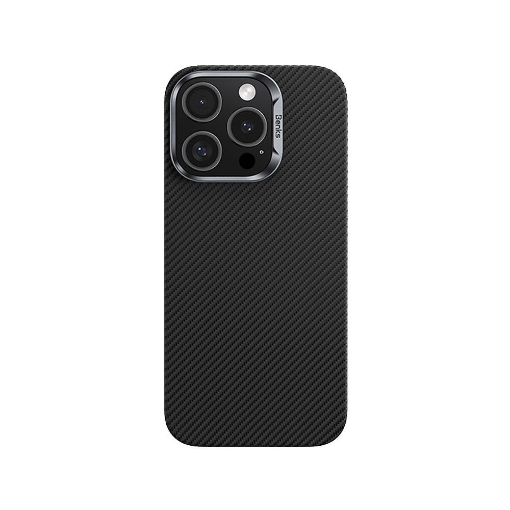Apple iPhone 16 Pro Kılıf Benks M-safe Şarj Özellikli Magnetik ArmorAir 600D Kevlar Fiber Kapak