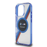 Apple iPhone 16 Pro Kılıf BMW Orjinal Lisanslı M-safe Şarj Özellikli M Logolu Üç Renk Çizgili Motorsport Circle Kapak