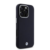 Apple iPhone 16 Pro Kılıf BMW Orjinal Lisanslı M-safe Şarj Özellikli Metal Logolu Tam Kaplama Deri Kapak